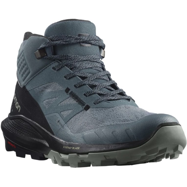 Botas Montaña Salomon Outpulse Mid GTX Mujer Turquesa Negros | MX HMDC612